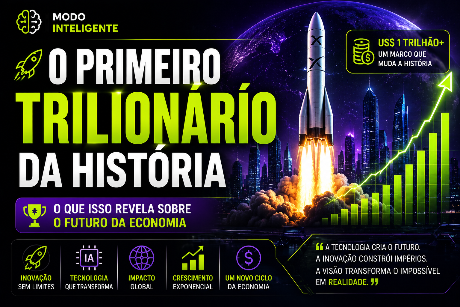 O Primeiro Trilionário da História: O Que a Ascensão de Elon Musk Revela Sobre o Futuro da Economia